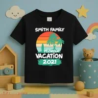 Custom Family Vacation Personalize Design Toddler T-Shirt thumb 3