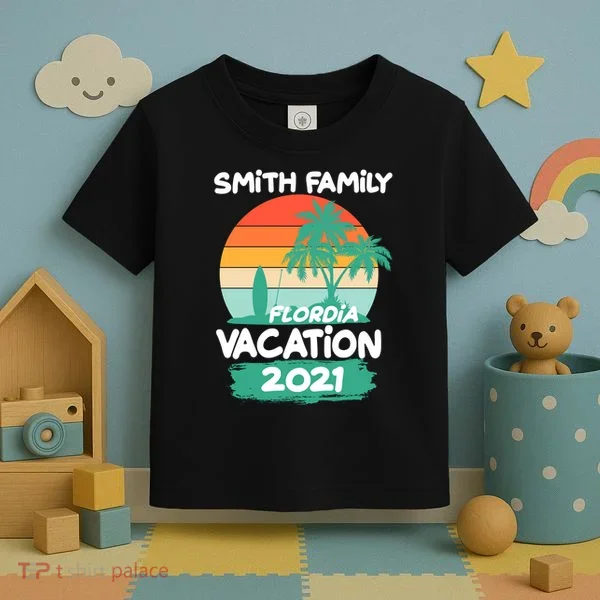 Custom Family Vacation Personalize Design Toddler T-Shirt