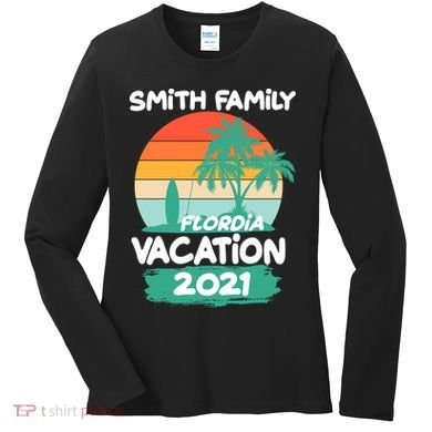 Custom Family Vacation Personalize Design Women's Long Sleeve Shirt