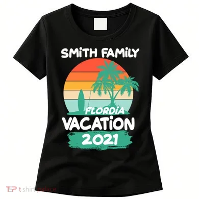 Custom Family Vacation Personalize Design Women's T-Shirt