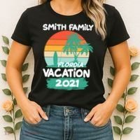 Custom Family Vacation Personalize Design Women's T-Shirt thumb 2