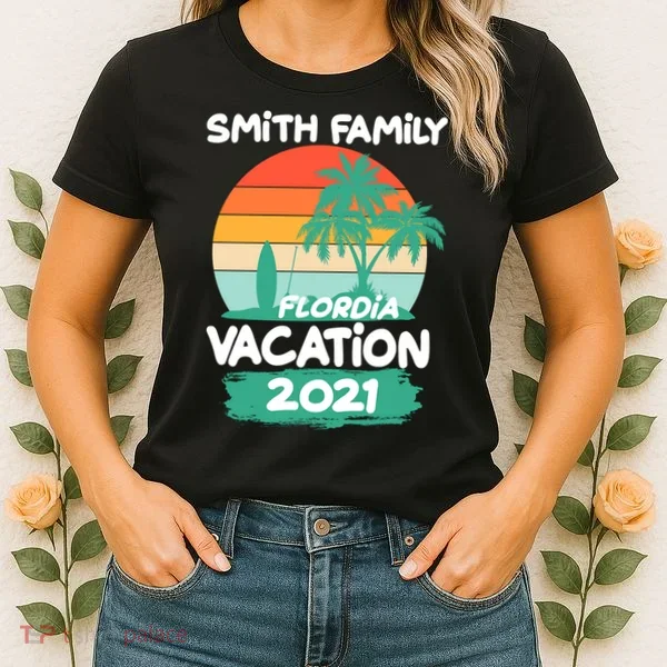 Custom Family Vacation Personalize Design Women's T-Shirt