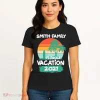 Custom Family Vacation Personalize Design Women's T-Shirt thumb 4