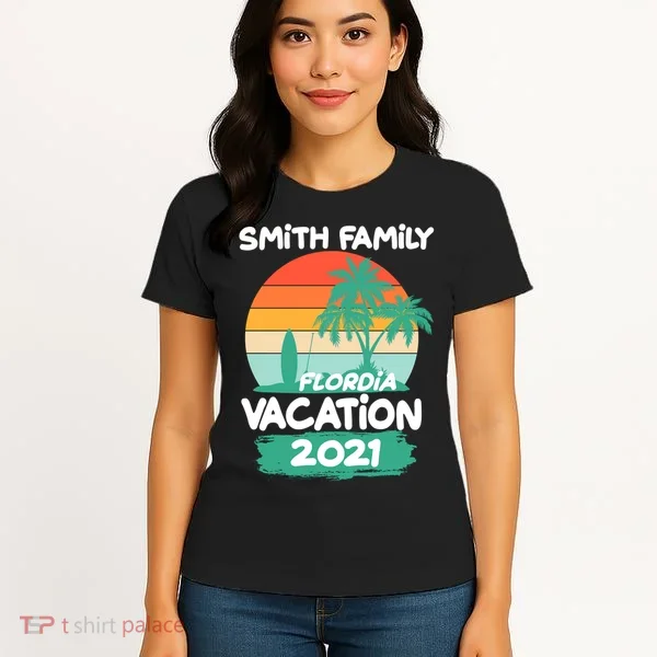 Custom Family Vacation Personalize Design Women's T-Shirt