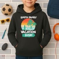 Custom Family Vacation Personalize Design Kids Hoodie thumb 2
