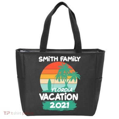 Custom Family Vacation Personalize Design Tote Bag