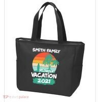 Custom Family Vacation Personalize Design Tote Bag thumb 3
