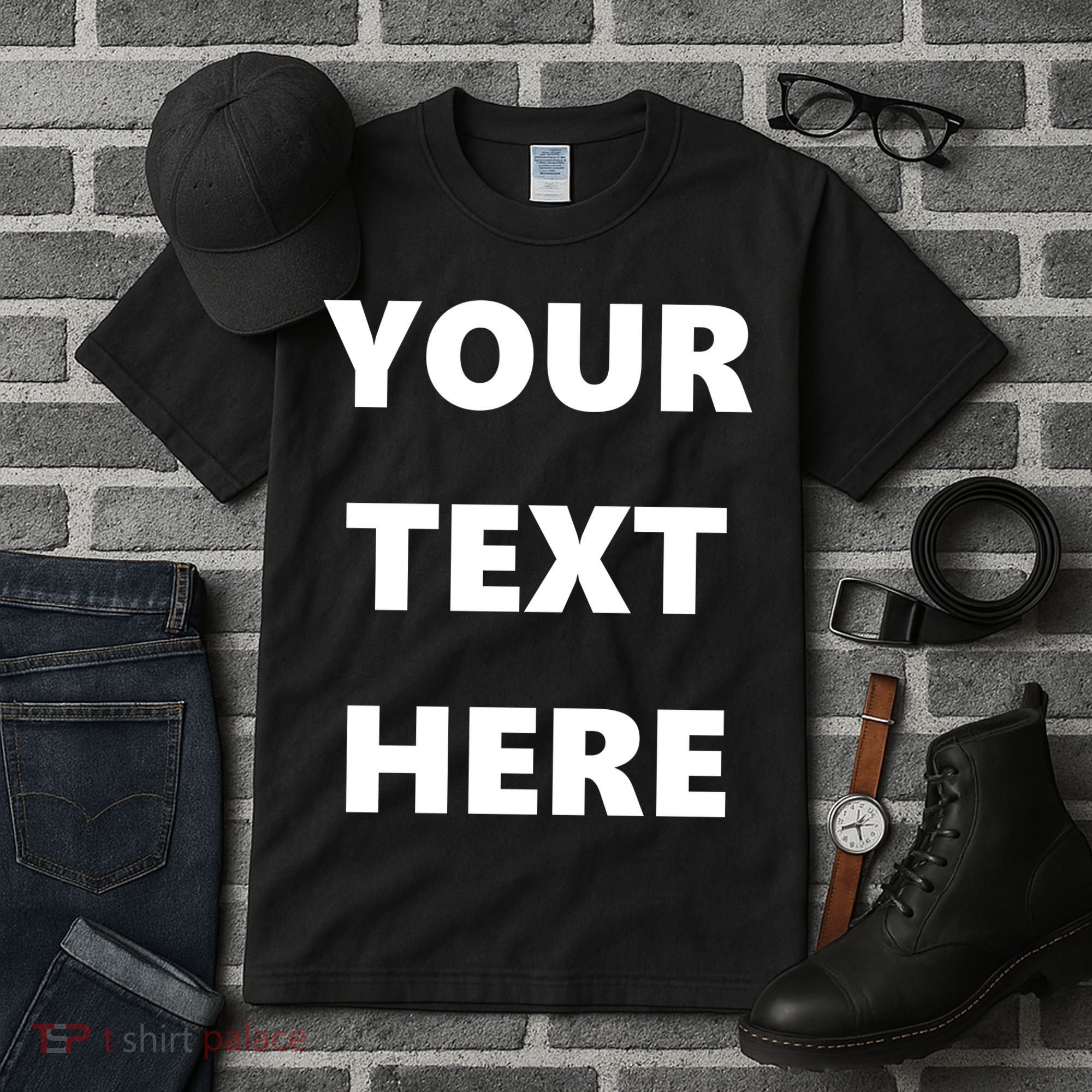 Custom Personalized Text Family Matching Tall T-Shirt