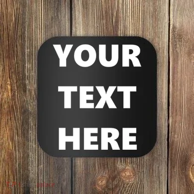 Custom Personalized Text Family Matching Coaster