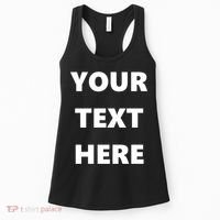 Custom Personalized Text Family Matching Women's Tank Top thumb 0