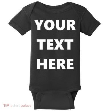 Custom Personalized Text Family Matching Baby Bodysuit