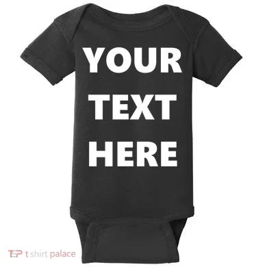 Custom Personalized Text Family Matching Baby Bodysuit