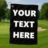 Custom Personalized Text Family Matching Golf Towel thumb 1