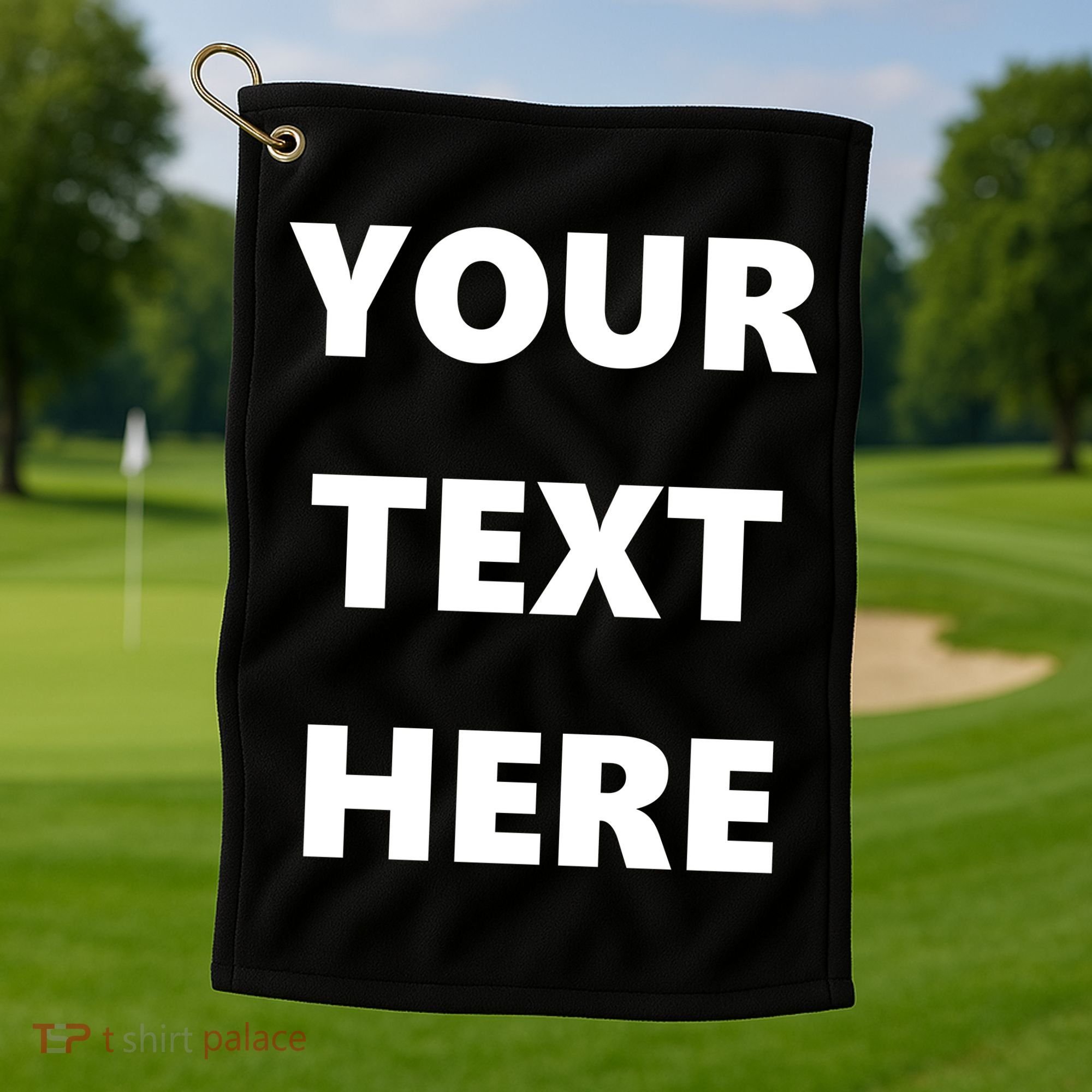 Custom Personalized Text Family Matching Golf Towel