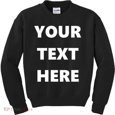 Custom Personalized Text Family Matching Kids Sweatshirt
