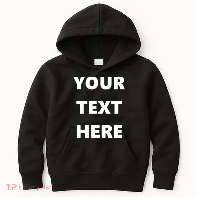 Custom Personalized Text Family Matching Kids Hoodie