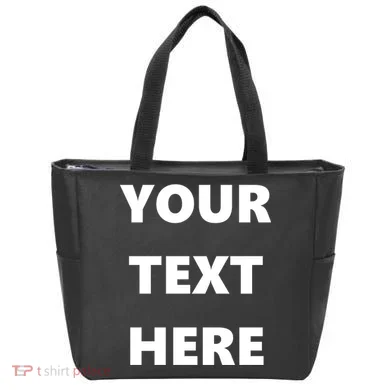Custom Personalized Text Family Matching Tote Bag