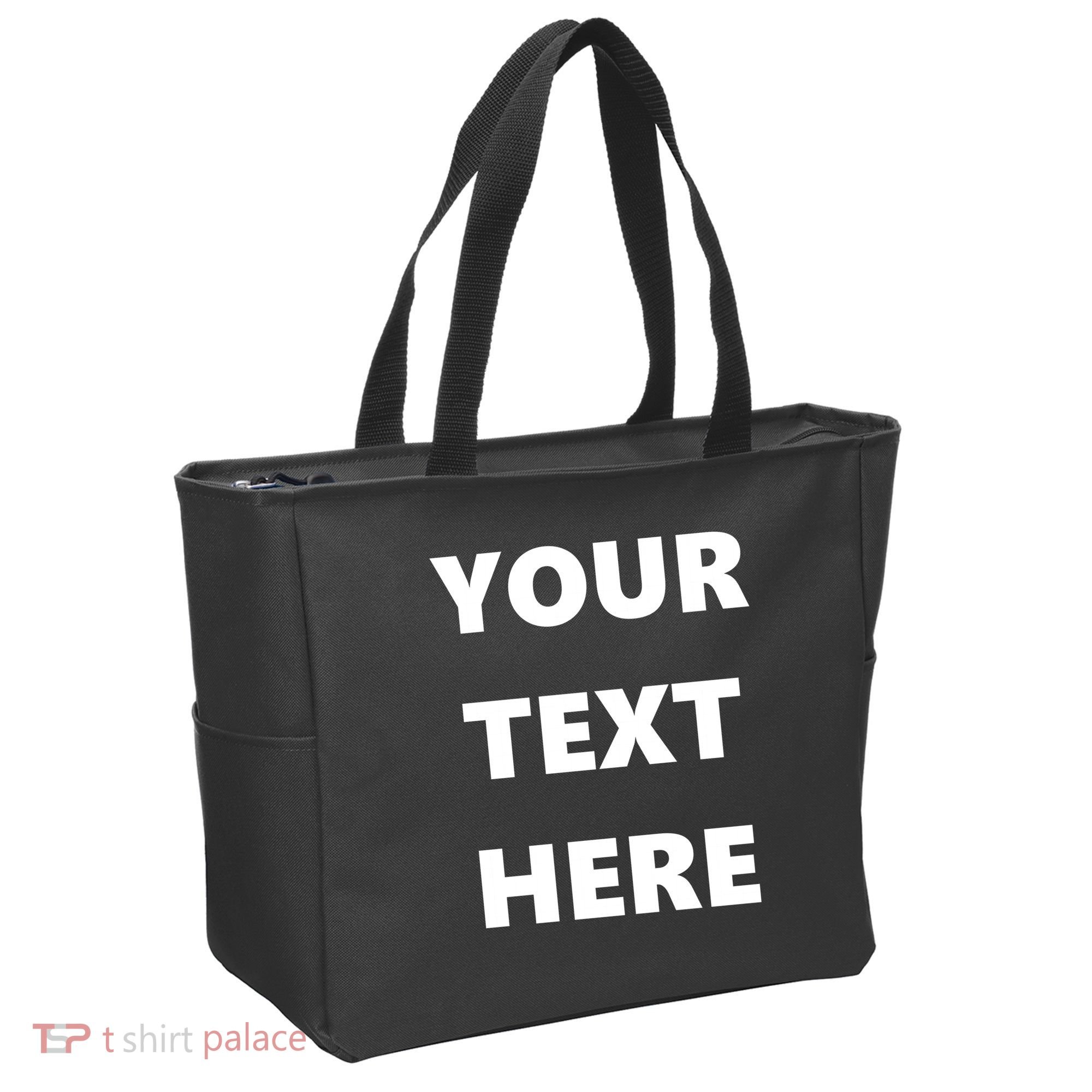 Custom Personalized Text Family Matching Tote Bag
