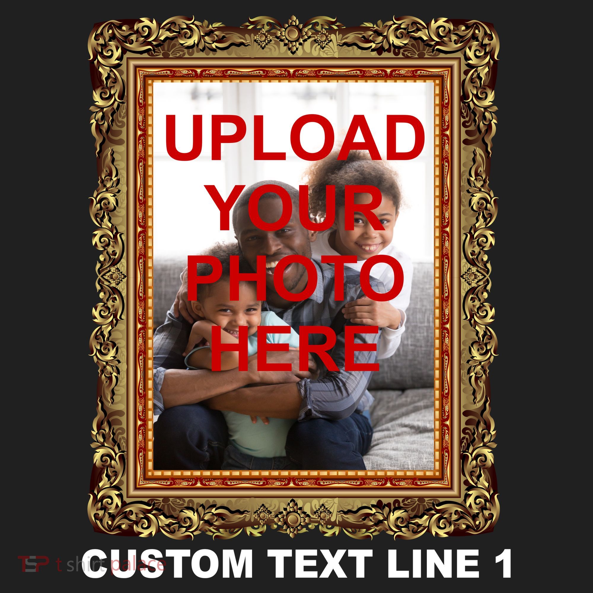 Custom Picture Frame Personalized Text And Photo Women's Sweatshirt