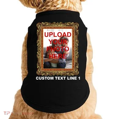 Custom Picture Frame Personalized Text And Photo Doggie Tank