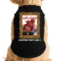 Custom Picture Frame Personalized Text And Photo Doggie Tank thumb 0