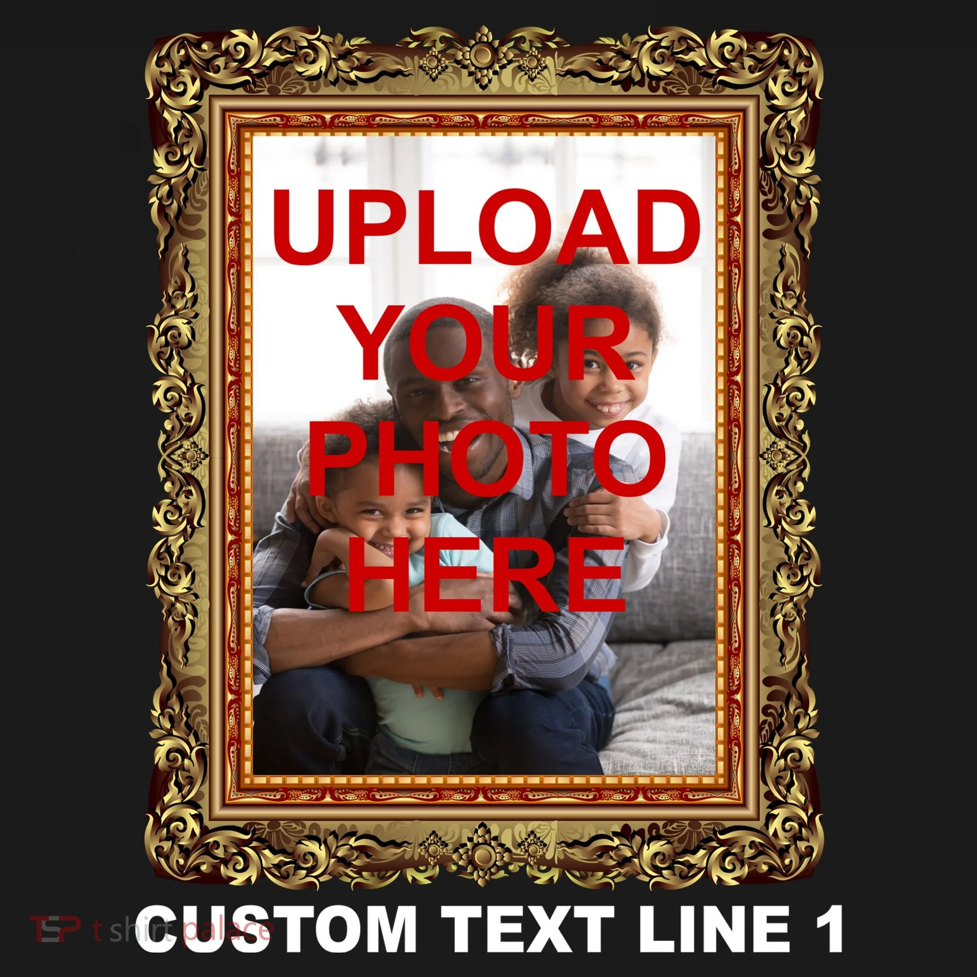 Custom Picture Frame Personalized Text And Photo Doggie Tank
