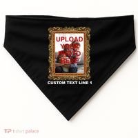 Custom Picture Frame Personalized Text And Photo USA-Made Doggie Bandana thumb 0
