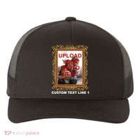 Custom Picture Frame Personalized Text And Photo Yupoong Adult 5-Panel Trucker Hat thumb 0