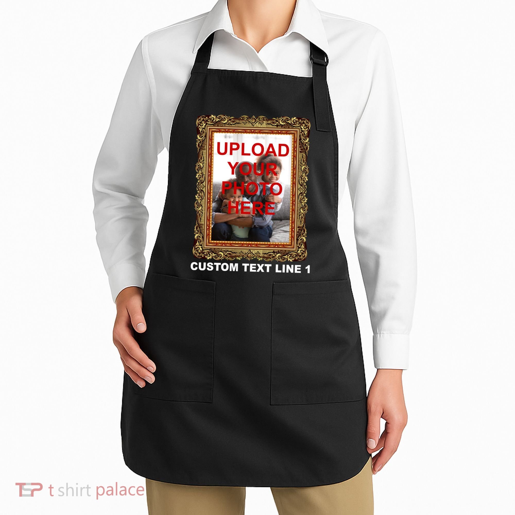 Custom Picture Frame Personalized Text And Photo Apron