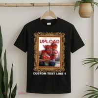 Custom Picture Frame Personalized Text And Photo T-Shirt thumb 2