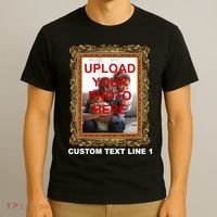 Custom Picture Frame Personalized Text And Photo T-Shirt thumb 3