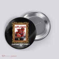 Custom Picture Frame Personalized Text And Photo Button thumb 0