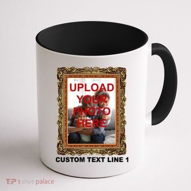 Custom Picture Frame Personalized Text And Photo Coffee Mug back