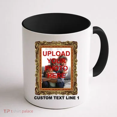 Custom Picture Frame Personalized Text And Photo Coffee Mug back