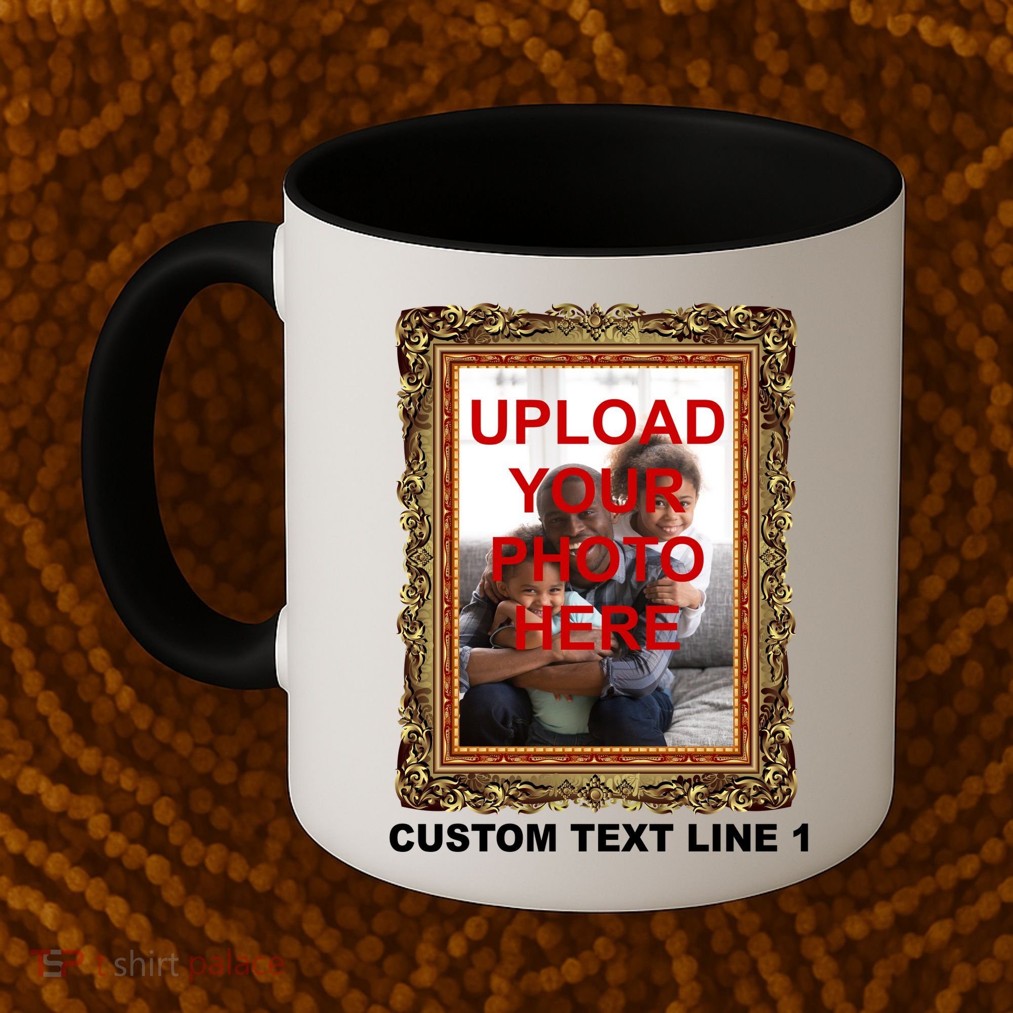 Custom Picture Frame Personalized Text And Photo Coffee Mug
