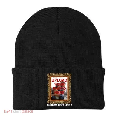 Custom Picture Frame Personalized Text And Photo Beanie