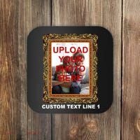 Custom Picture Frame Personalized Text And Photo Coaster thumb 0