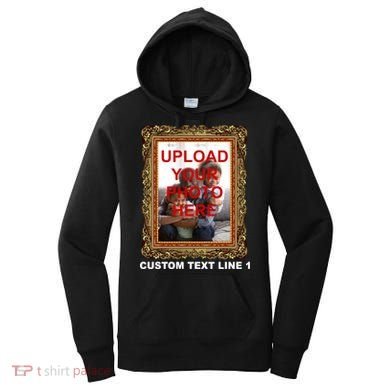 Custom Picture Frame Personalized Text And Photo Women's Hoodie