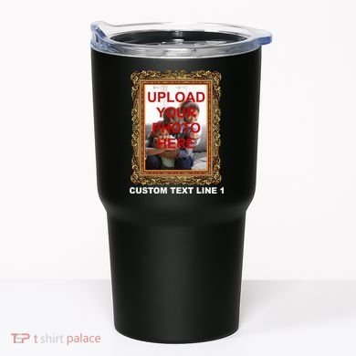 Custom Picture Frame Personalized Text And Photo Tumbler