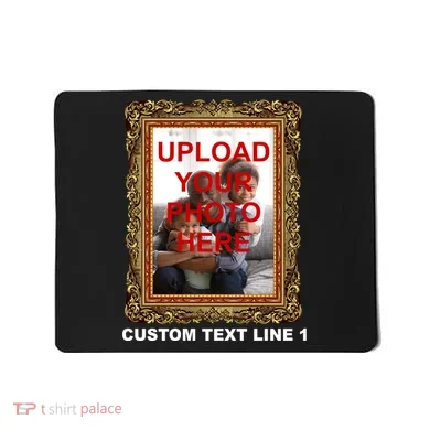 Custom Picture Frame Personalized Text And Photo Mousepad