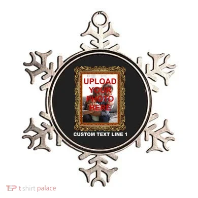 Custom Picture Frame Personalized Text And Photo Ornament