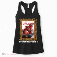 Custom Picture Frame Personalized Text And Photo Women's Tank Top thumb 0