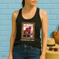 Custom Picture Frame Personalized Text And Photo Women's Tank Top thumb 2