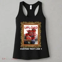 Custom Picture Frame Personalized Text And Photo Women's Tank Top thumb 3