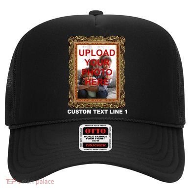 Custom Picture Frame Personalized Text And Photo Hat