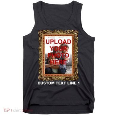 Custom Picture Frame Personalized Text And Photo Tank Top