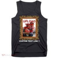 Custom Picture Frame Personalized Text And Photo Tank Top thumb 0