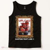 Custom Picture Frame Personalized Text And Photo Tank Top thumb 2
