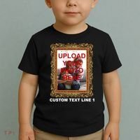 Custom Picture Frame Personalized Text And Photo Toddler T-Shirt thumb 2
