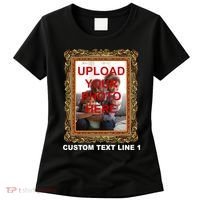 Custom Picture Frame Personalized Text And Photo Women's T-Shirt thumb 0